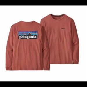 NWT Patagonia Women's Long-Sleeved P-6 Logo Responsibili-Tee size XL